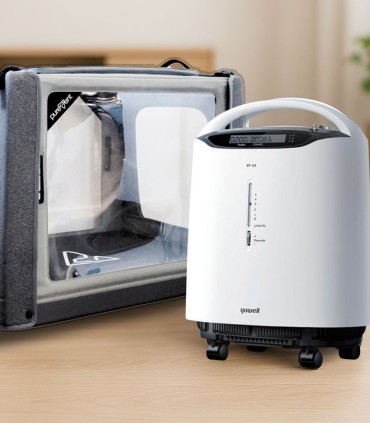 Kit Gabbia PureVent Pawprint con concentratore Yuwell 8F-5A