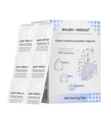 Pastiglie detergenti per cuscinetti maschera CPAP - Bauer + Herzog