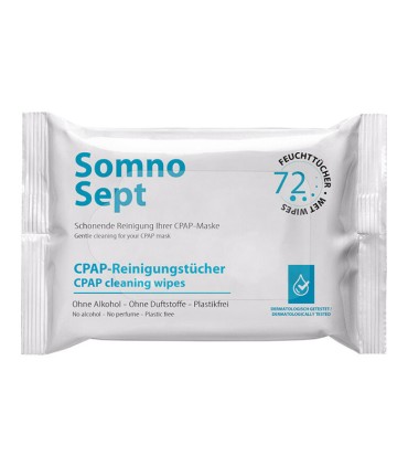 Omaggio salviette detergenti per maschere cpap e viso - Somnosept