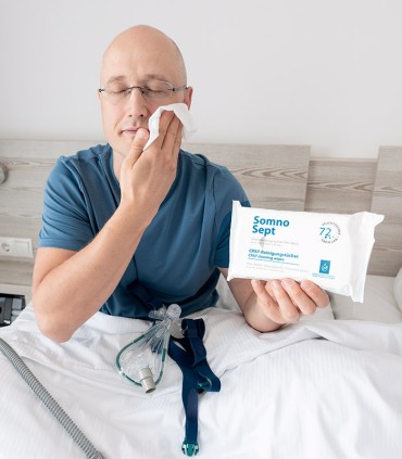 Omaggio salviette detergenti per maschere cpap e viso - Somnosept