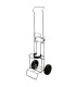 Carrello in acciaio per Stroller